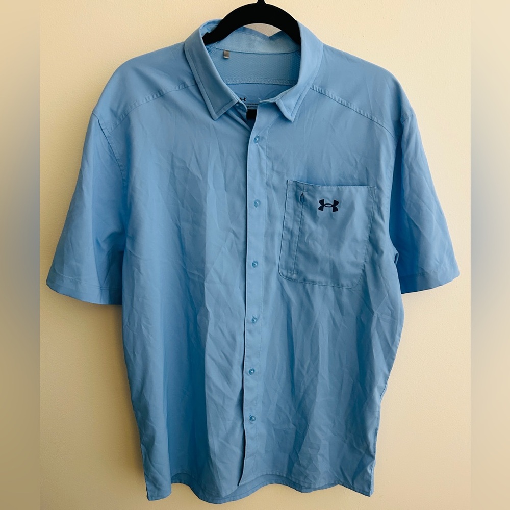 Men's Short Sleeve Under Armour Drift Tide 2.0 Shirt (Size Large)